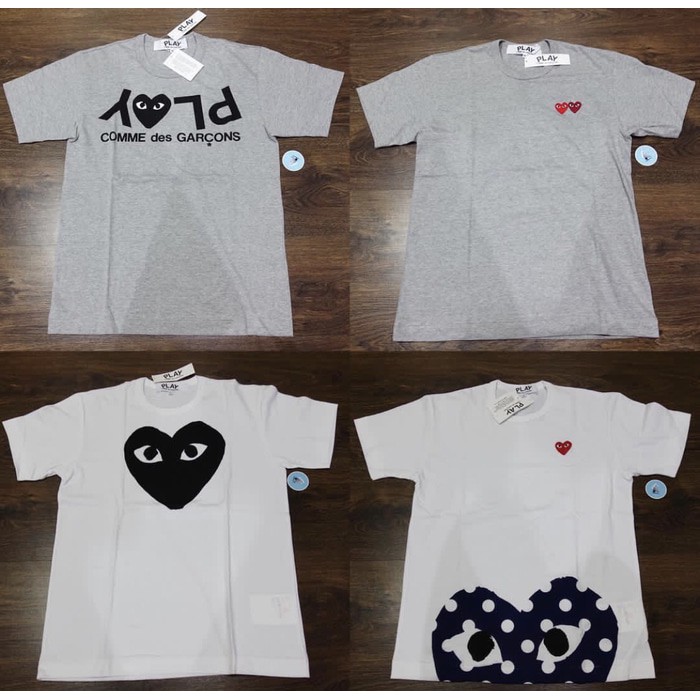 cdg x play t shirt