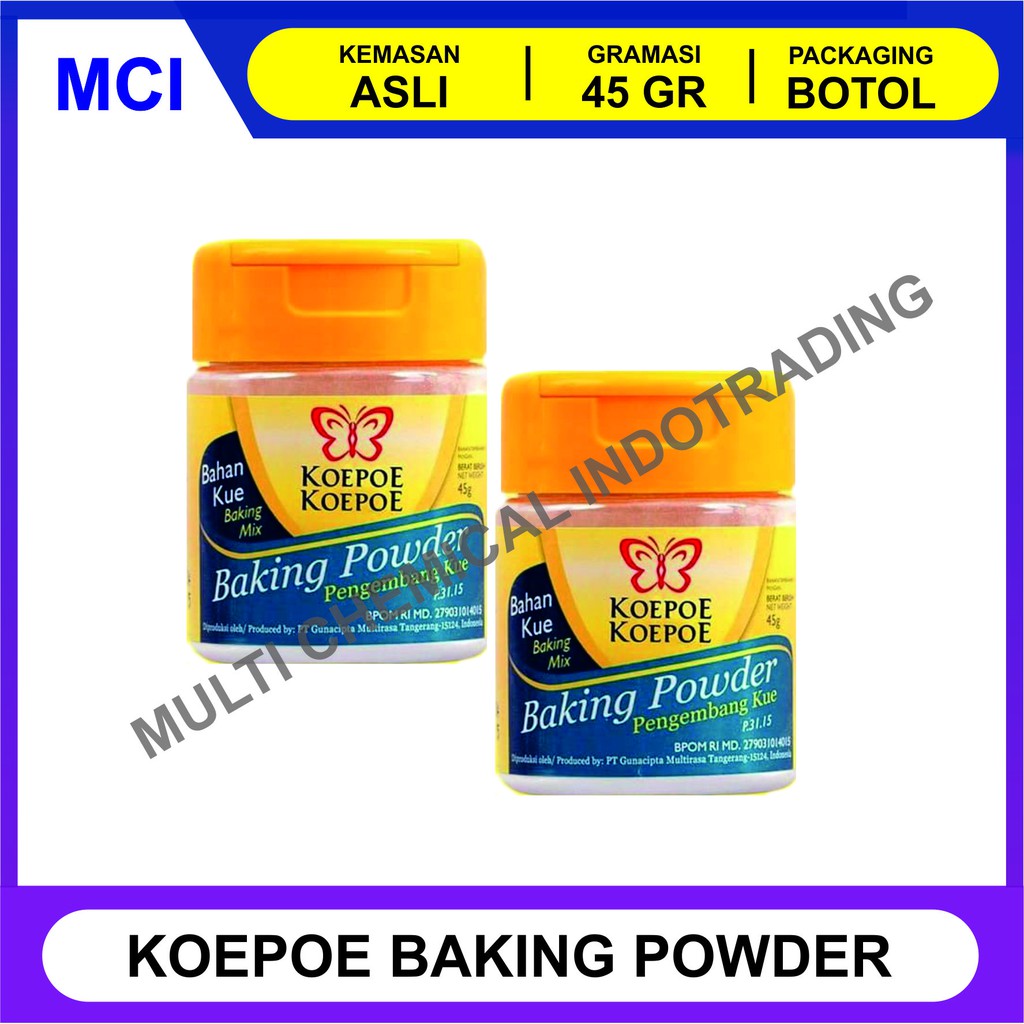 

BAKING POWDER KUPU KUPU (KOEPOE KOEPOE). PENGEMBANG KUE. || 45gr hs