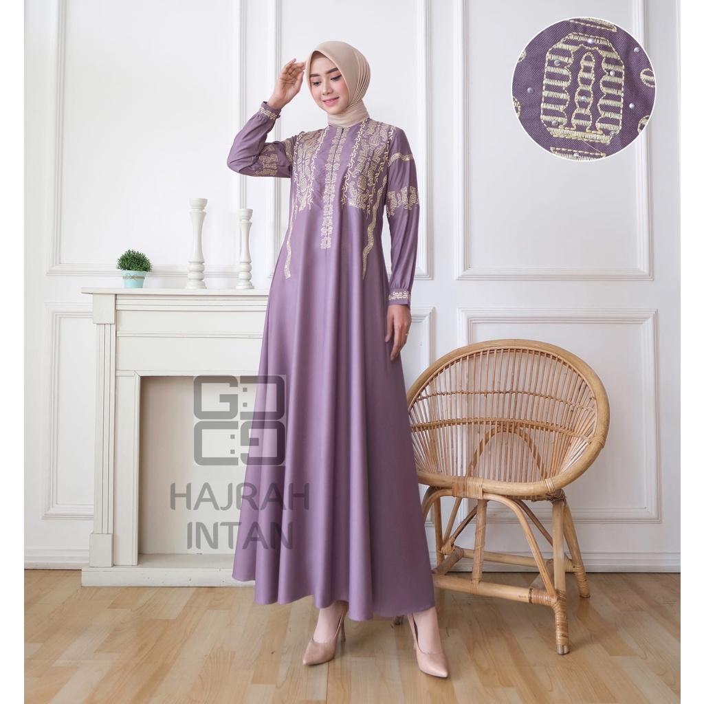 WILI MUSLIM / GAMIS KATUN MADINA HAJRAH INTAN DRESS MUSLIM WANITA PREMIUM TERBARU 2022 / BAHAN KATUN