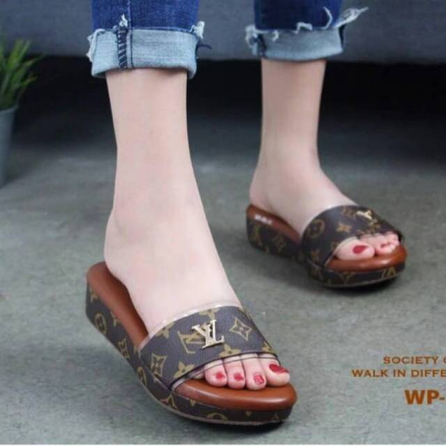 abbushoes Ph 12-new Wedges sandal kokop Lv wanita