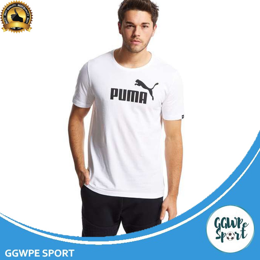 Kaos Distro Puma Hitam dan Putih Pendek Kekinian Katun Combed 30S Kualitas Terbaik Edisi Terbatas