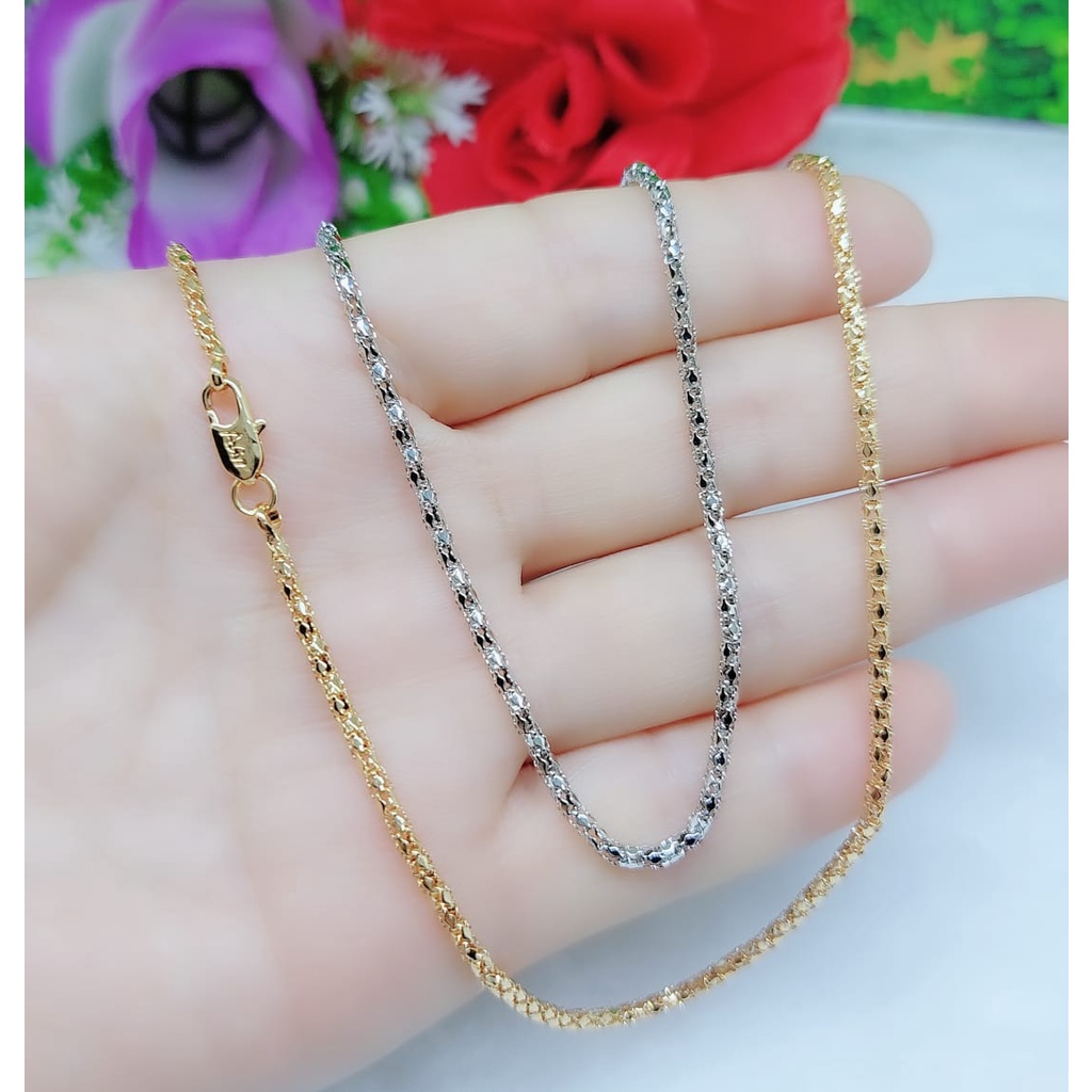 Kalung  Lapis Emas Perhiasan Fashion (PANJANG45CM)