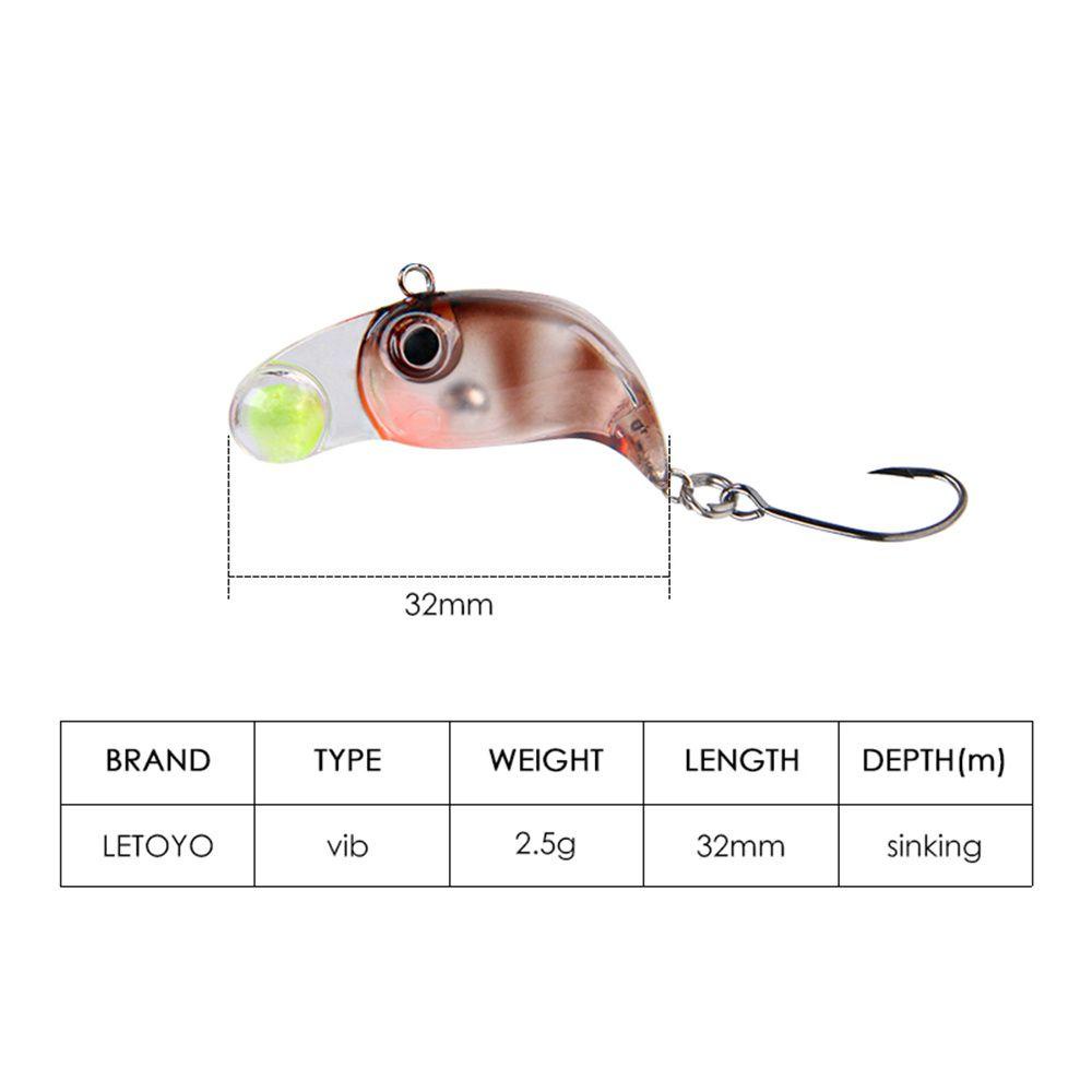 Suyo Umpan Pancing Ikan Kecil VIB 3.2cm 2.5g