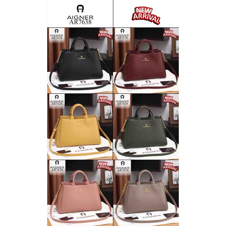 JP AR7638 NEW AIGNER Modelista Like Original Soft Clemence Leather AR7638 TAS BATAM