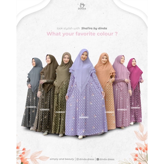 ( BISA COD ) SHAFIRA DRESS BY DINDA DRESS DIENNA GAMIS // GAMIS KEKINIAN VIRAL TERLARIS