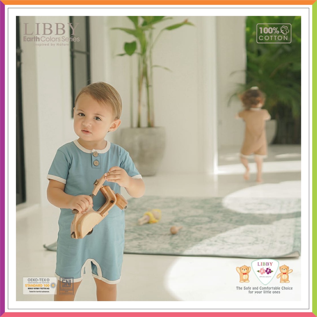 ❤ Fashionbabies ❤ [ TERBARU ] LIBBY EARTH COLOR SERIES | FLYNN ROMPER  | LIBBY JUMPER PENDEK NEW SERIES