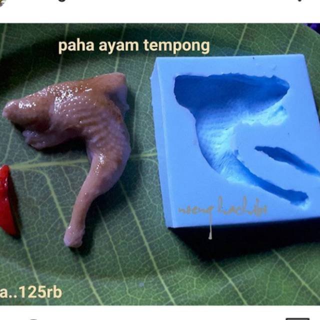 Cetakan silikon clay paha ayam tempong