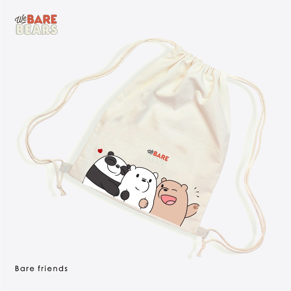 Stringbag We bare bear motif kartun lucu beruang klasik vintage #STWB