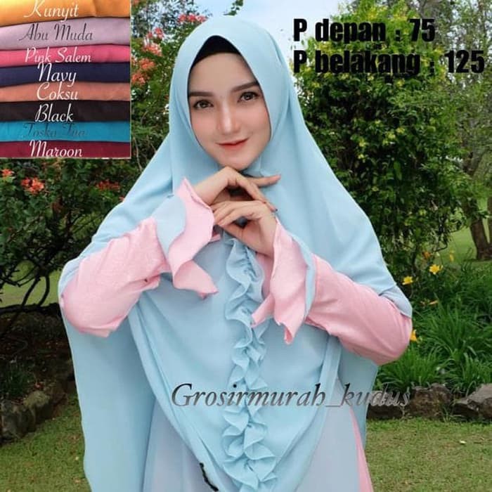 Jilbab Khimar, Jilbab Kimar SASYA SAW KHIMAR ANNISA KRIWIL DAGU JUMBO BY GROSIR MURAH KUDUS SASYA