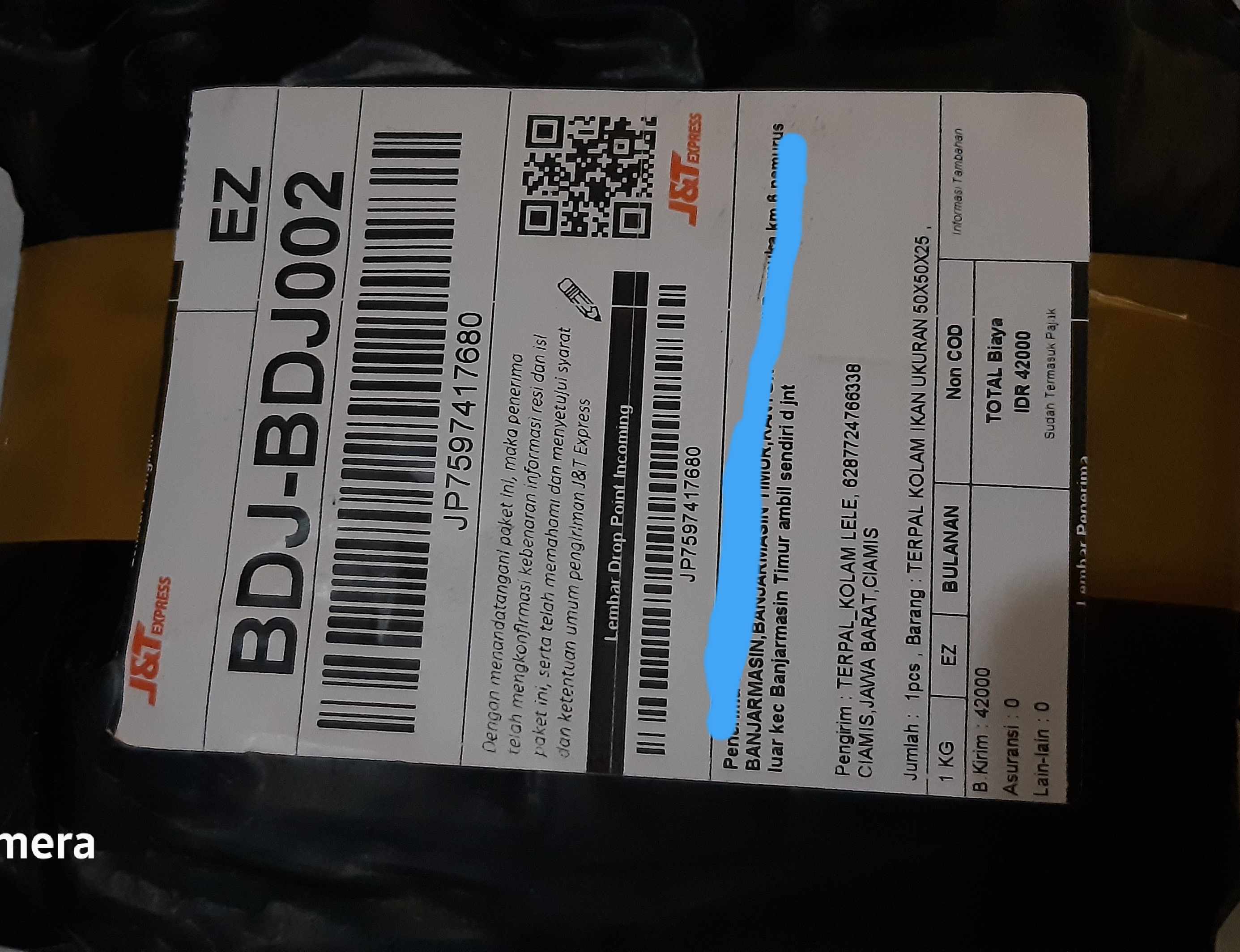 Terpal Kolam Ikan Ukuran 50x50x25.