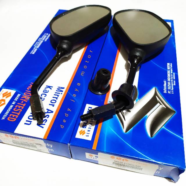 KACA SPION suzuki  satria 2tak hiu lumba, shogun 110 smash old lama spin Drat 12 original sgp 100%