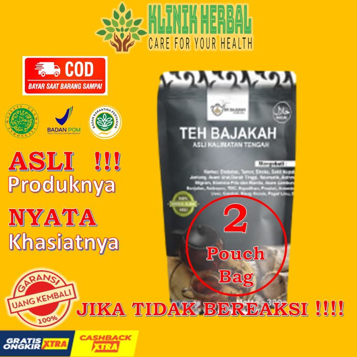 

Teh Celup Bajakah Asli Kalimantan Akar Kayu Bajakan / 2 Pouch Bag ( 20 pcs )