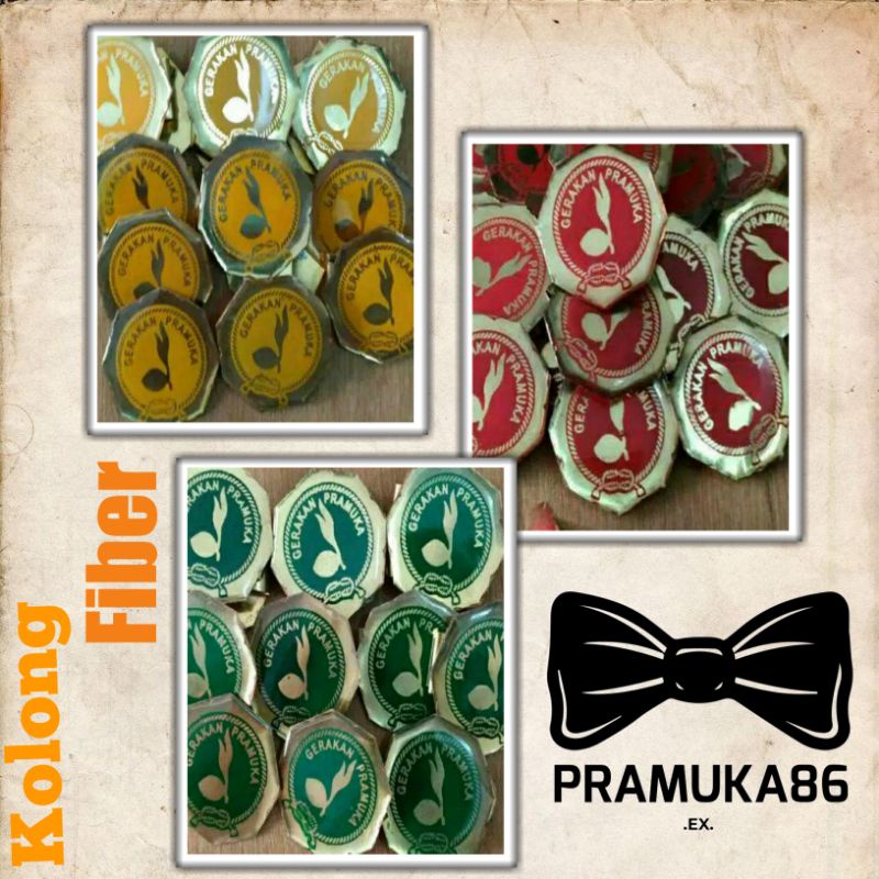 (Ready) Ring Hasduk Pramuka / Ring Hasduk Segienam Fiber / Kolong Fiber Pramuka - Kolong Hasduk Fiber Bijian Murah