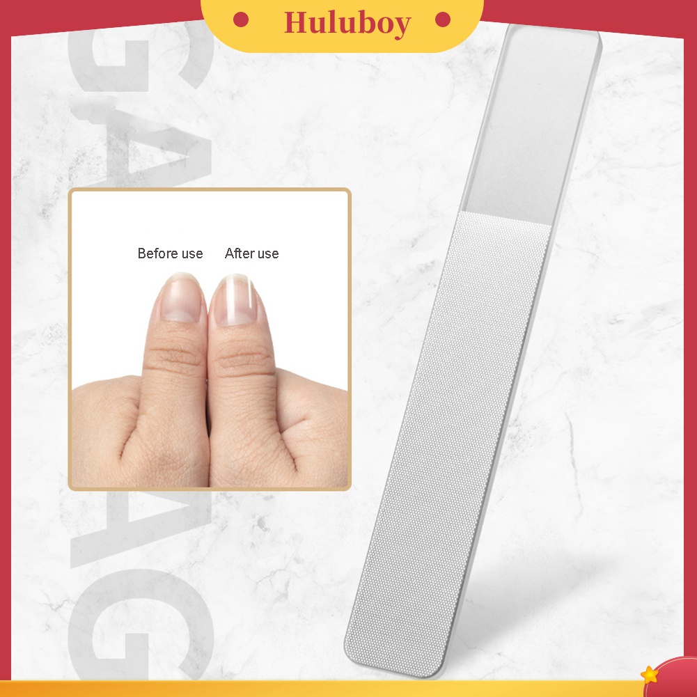 Huluboy Huluboy♡ 3pcs Kikir Kuku Bahan Kaca Untuk Manicure