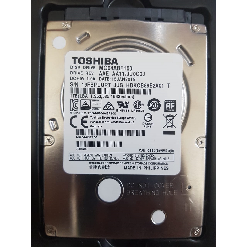 HARDDISK TOSHIBA 2.5 INCH 1TB