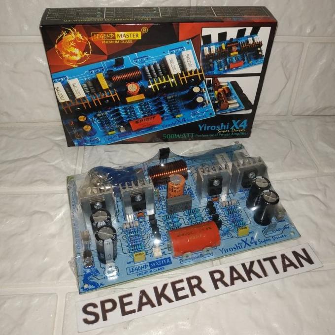 Kit power Amplifier YIROSHI X4 min TR 500Watt mono .