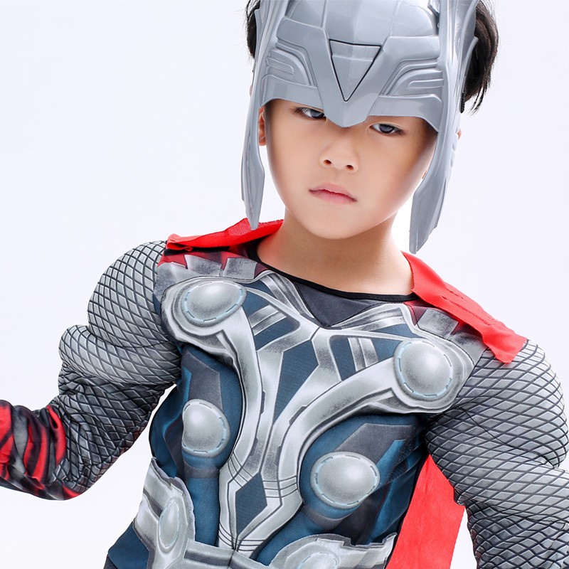 Kostum Anak Superhero Thor God Of Thunder Cosplay Baju Pesta Murah - L