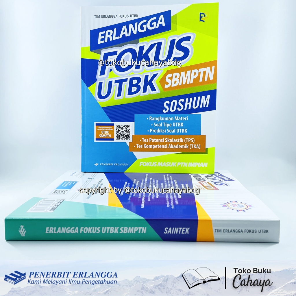 FOKUS UTBK SBMPTN SOSHUM ERLANGGA Original & Baru 2021 - 2022