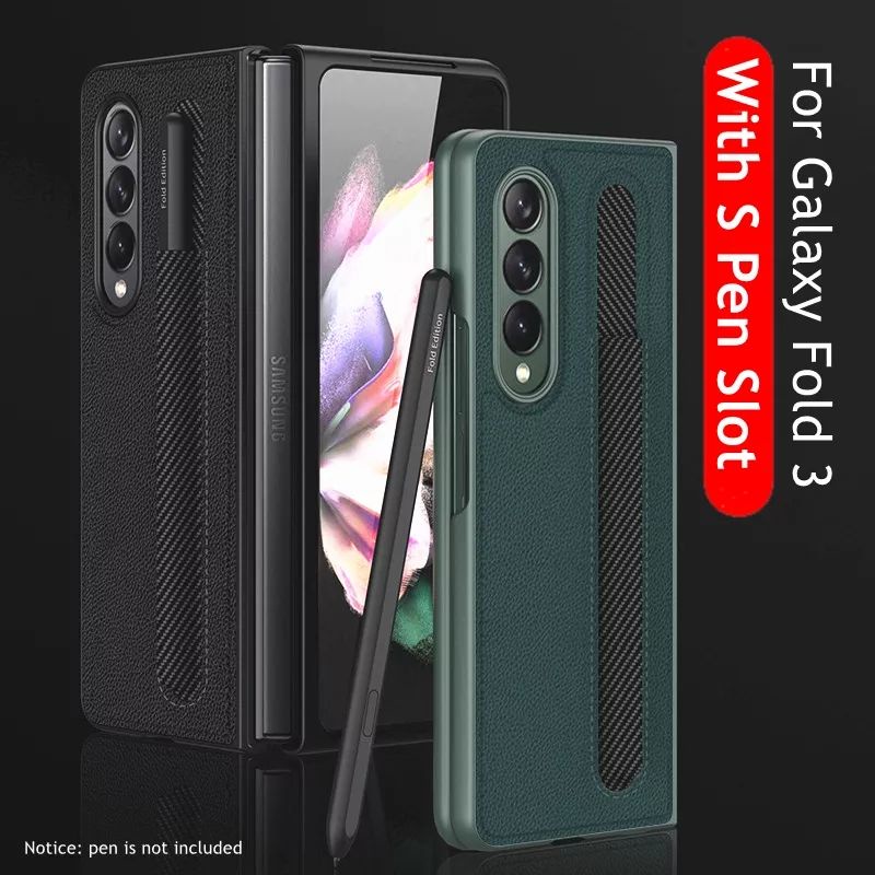 Original Soft Hard Case Samsung Galaxy Z Fold 3 Fold 3 5G W22 Presisi GKK With Slot S-pen Cover Slim