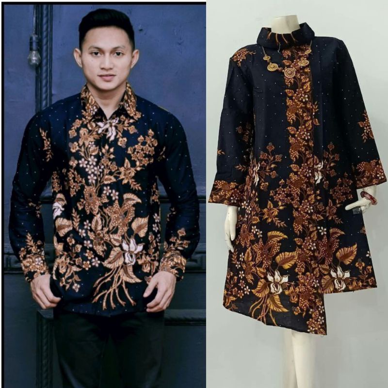 COUPLE BATIK TUNIK KEMEJA SALSA EMALL MODERN