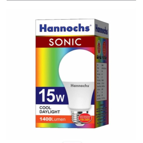 Hannochs Lampu LED / Bohlam LED SONIC 15 watt / 15W Cahaya Putih