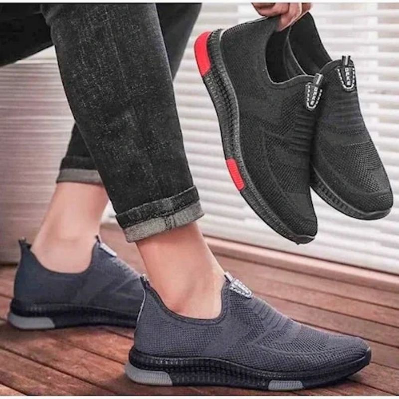 Sepatu slip on pria ONKE BG-878 sepatu cowo kekinian terkeren terlaris terhist termurah fashion fesy