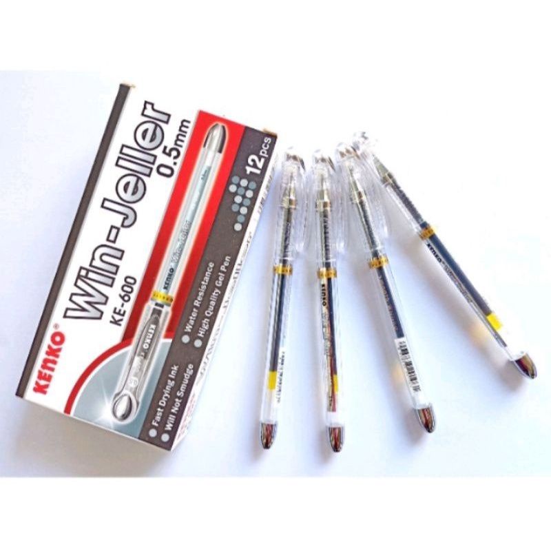 

kenko win jel ke-600 pulpen tinta berkualitas tinggi black dan blue