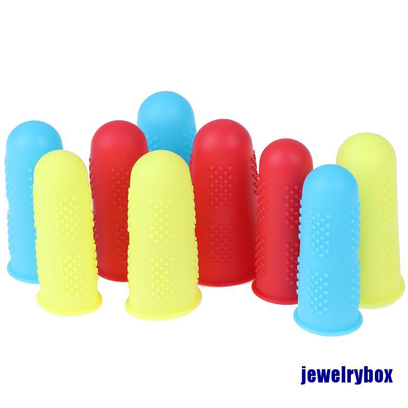 3pcs / set Sarung Jari Bahan Silikon Anti Slip