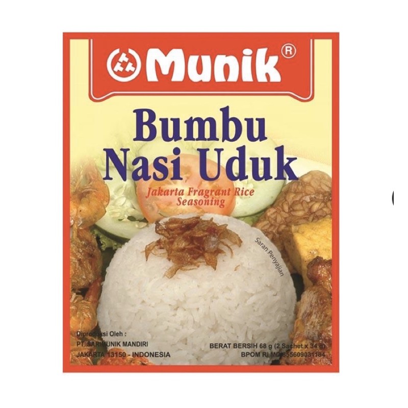 

Munik bumbu nasi uduk 68 gr