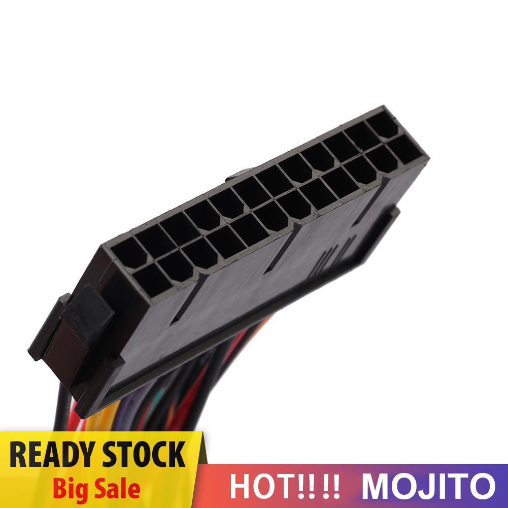 MOJITO ATX PSU Standard 24Pin Female to Mini 24P Male Internal Power Cable Wire