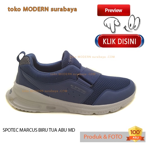 Sepatu pria sekolah casual slip on tanpa tali SPOTEC MARCUS