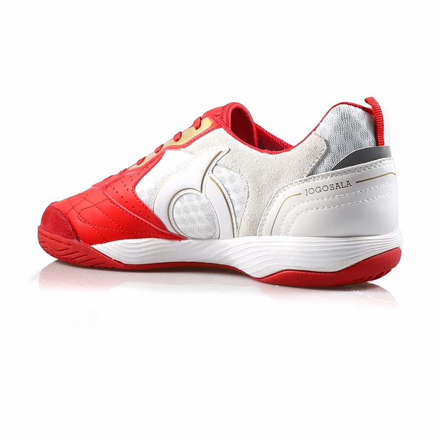 SEPATU FUTSAL ORTUSEIGHT JOGOSALA RAMPAGE - Ortred White Gold (100% ORIGINAL)