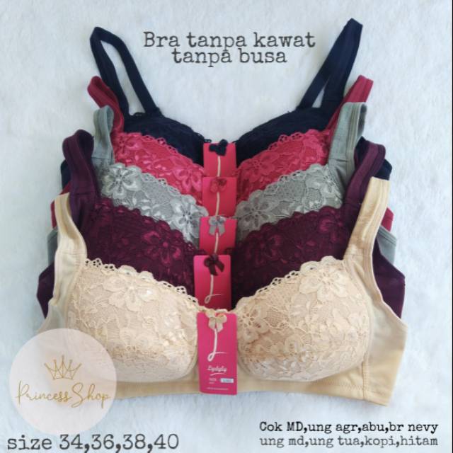 Princess shop Bra tanpa kawat-tanpa Busa/BH lydyly