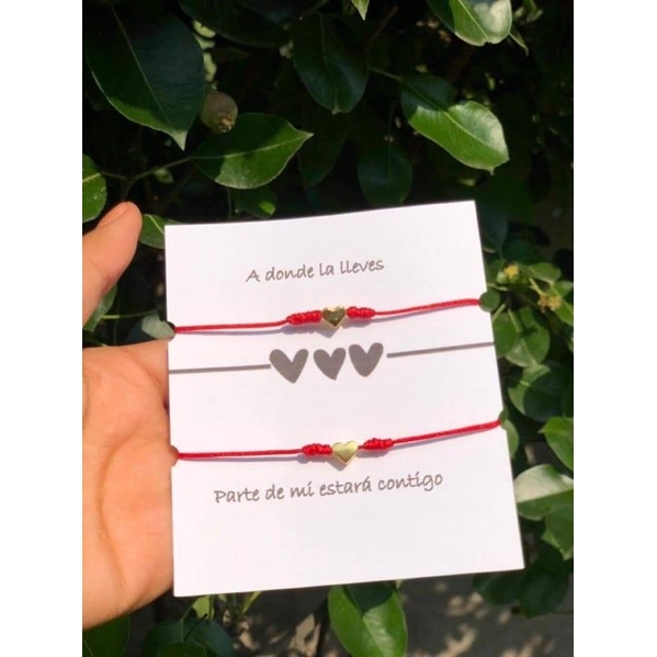 2pcs ( couple 2 gelang) Gelang couple love tali merah tipis | Gelang couple tipis