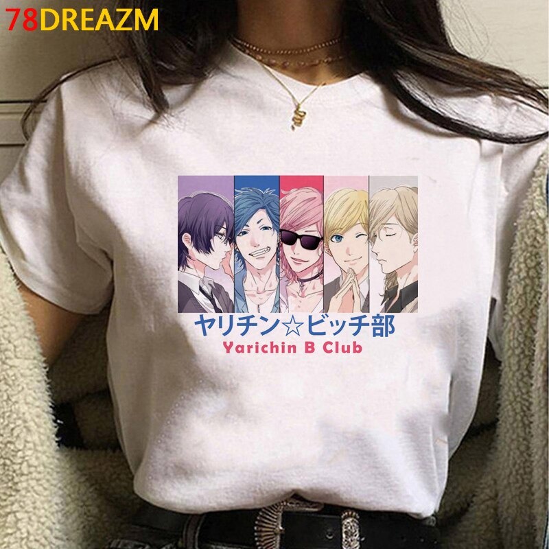 Baju Kaos Anime Yarichin Club T Shirt - kaos Atasan Cartoon Yarichin B Club Unisex Yaoi
