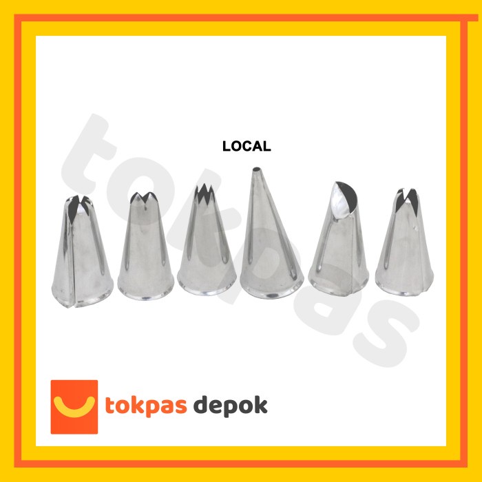 

KUE-PENGHIAS-ALAT- SPUIT ICING DEKORASI KUE SUS DAUN ALUMINIUM PIPING - KECIL MOTIF B -ALAT-