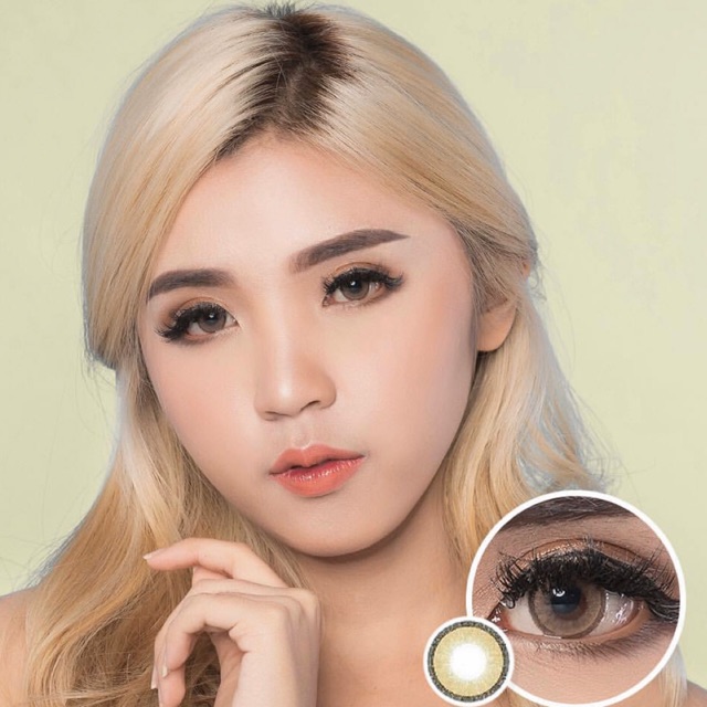 Softlens vassens jelly gray &amp; brown original korea