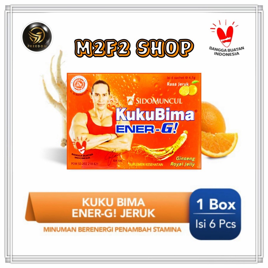 

Sido Muncul Kuku Bima Energ-G Energi Jeruk - 4,5 gr (Kemasan Box)