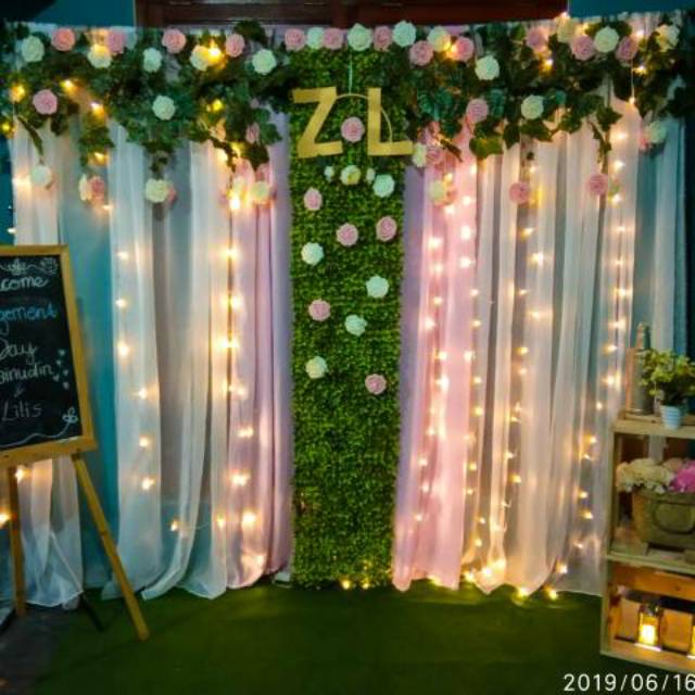 Backdrop type L / backdrop lamaran /photobooth | Shopee ...