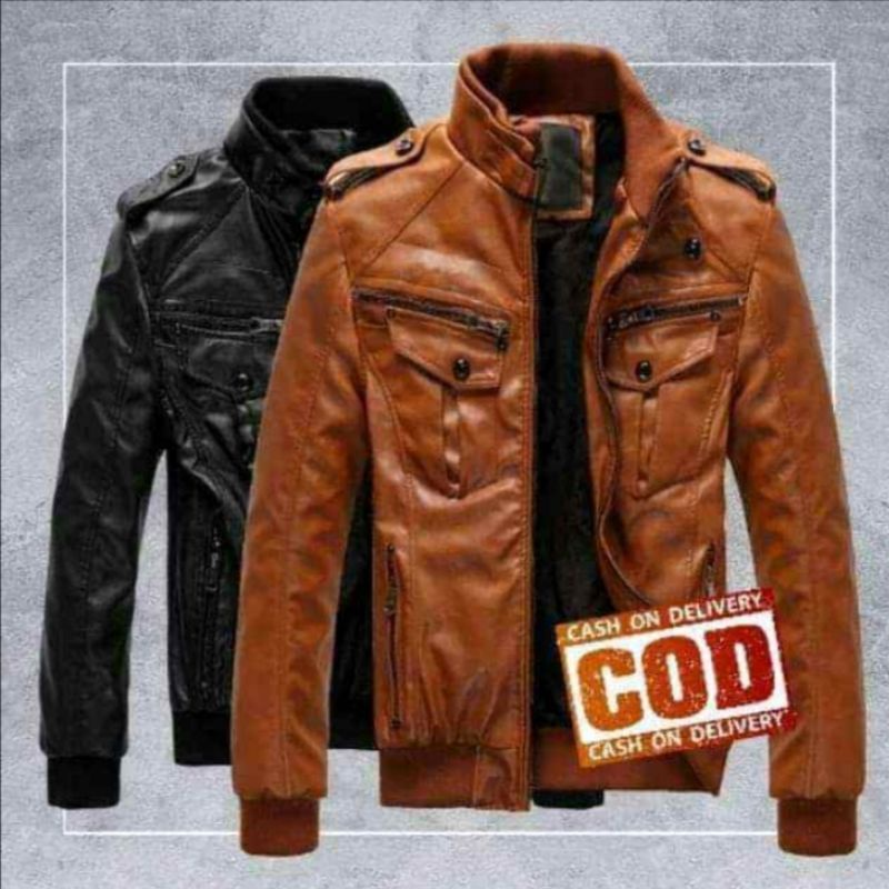 Jaket Motor Pria Kulit Semi Jaket Pria Casual Jaket Touring Elegant Jaket Model terbaru Jaket Kulit Asli New