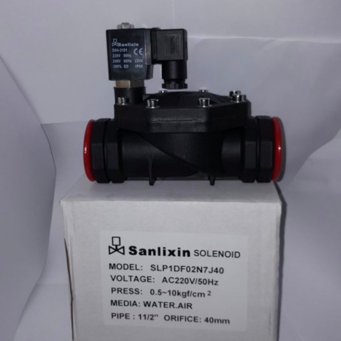 Jual Solenoid Valve Nylon Sanlixin Ac V Terbaru Shopee