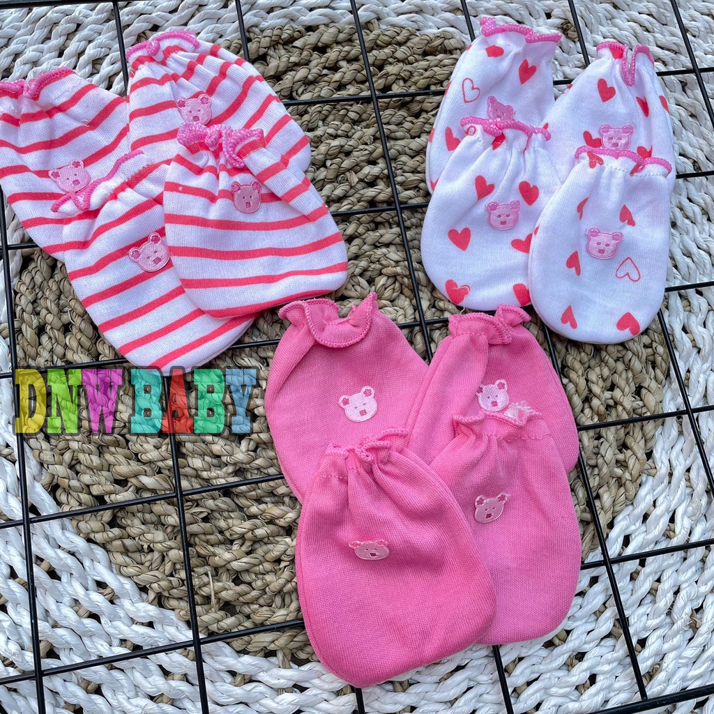 3 Pasang Sarung Tangan Sarung Kaki Bayi Sarung Tangan Newborn Sartaki Bayi DNW BABY