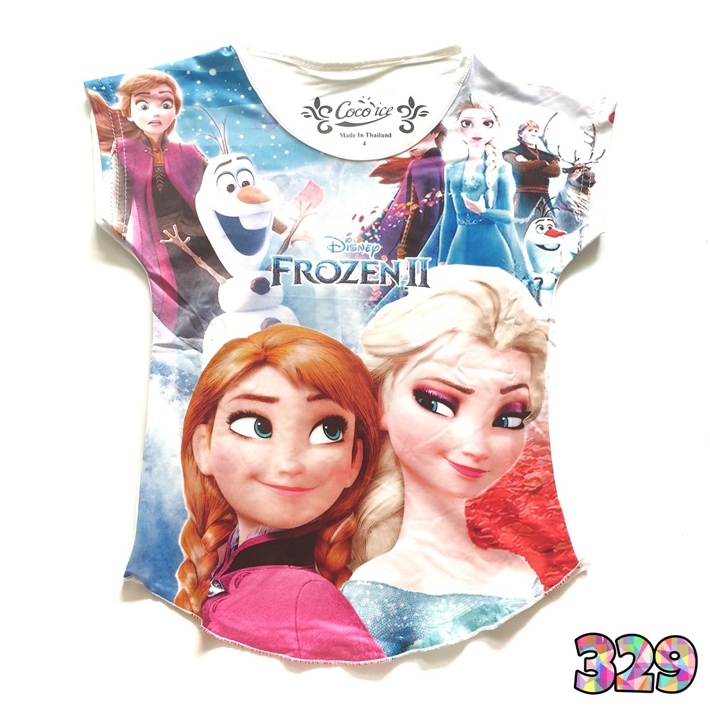 Kaos Anak Perempuan Coco Ice Frozen