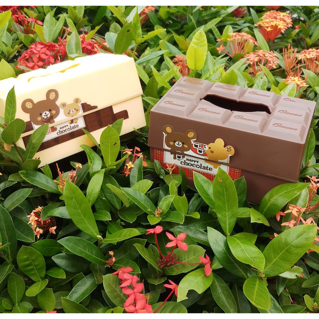 CHOCOLATE TISSUE BOX