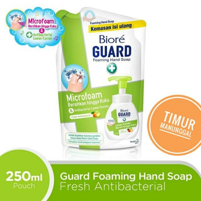 Biore Guard Foaming Hand Soap Fresh AntibacterialRefill Botol