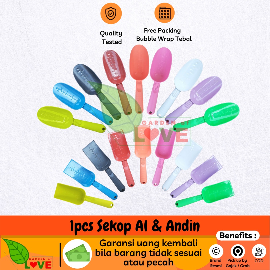 Jual Sekop Nkt Warna Ungu Orange Pink Putih Sekop Plastik Taman Warna