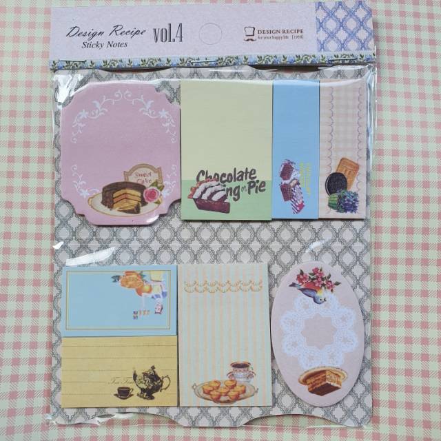 

vintage design recipe vol.4 sticky note for scrapbook and journal