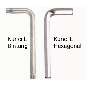 Hex Set Key Kunci L Set 9 PCS Pas Ukuran 1,5 2 3 4 5 6 8 10 mm kunci L kombinasi bintang L Flat panjang pendek