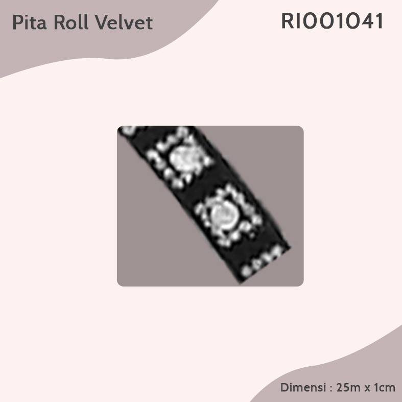 Renda Roll Velvet Motte Squin RI 001041