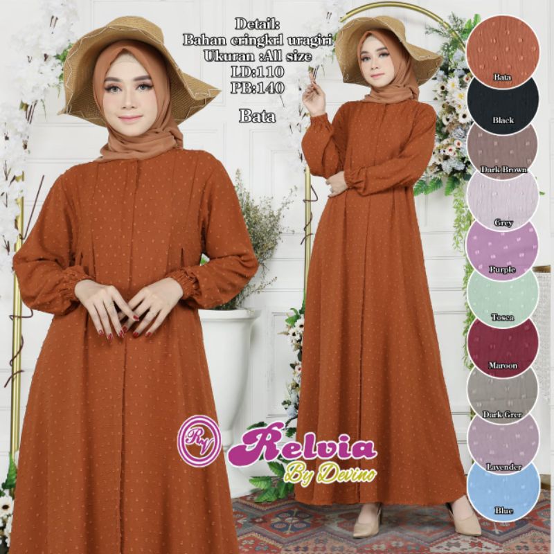 GAMIS/DREAS CRENGKEL RUBIA RELVIA URAGIRI PREMIUM GAMIS MEWAH GAMIS PAYUNG